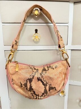 Vintage Berge Italy Pink Shoulder Bag
